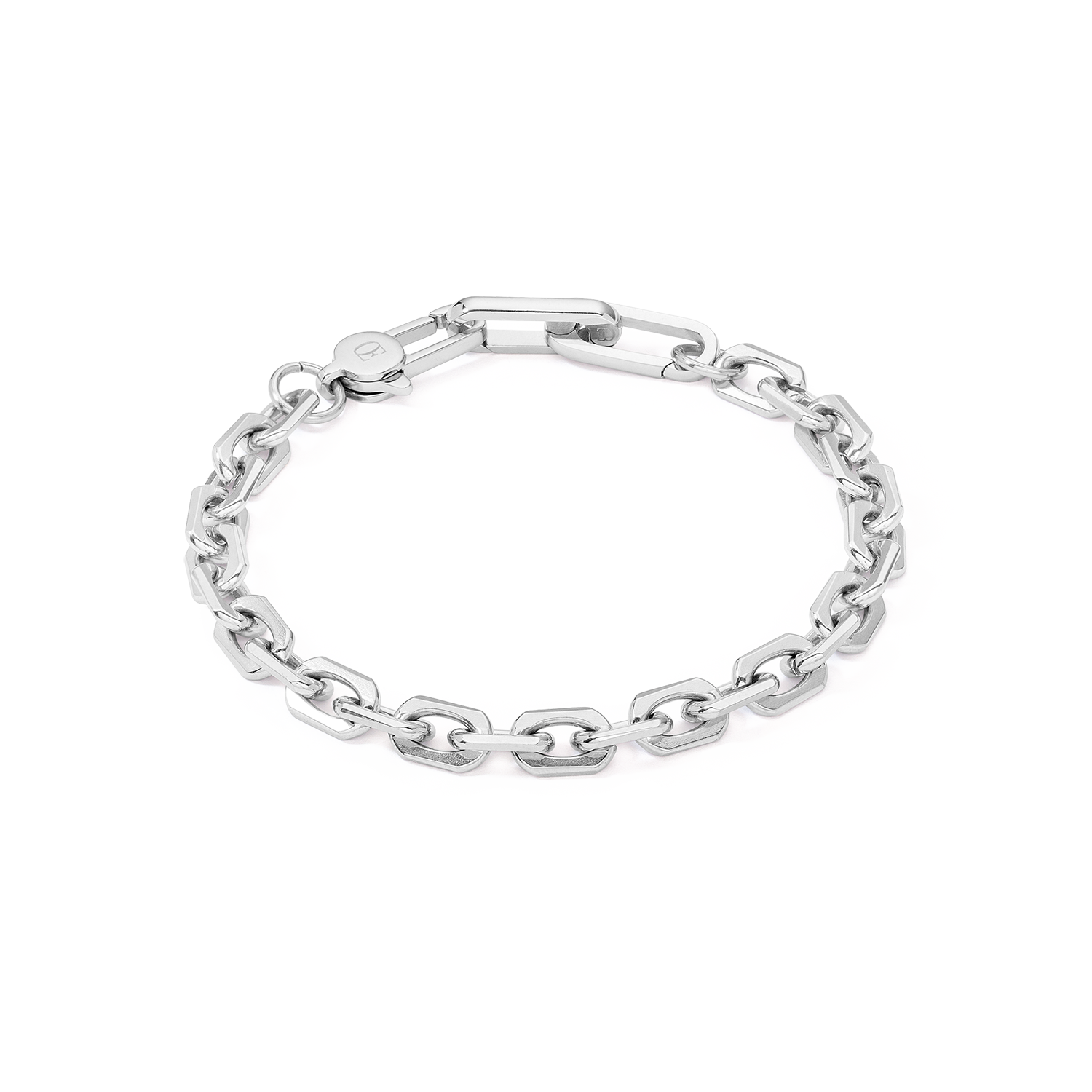 Unisex bracelet link chain silver
