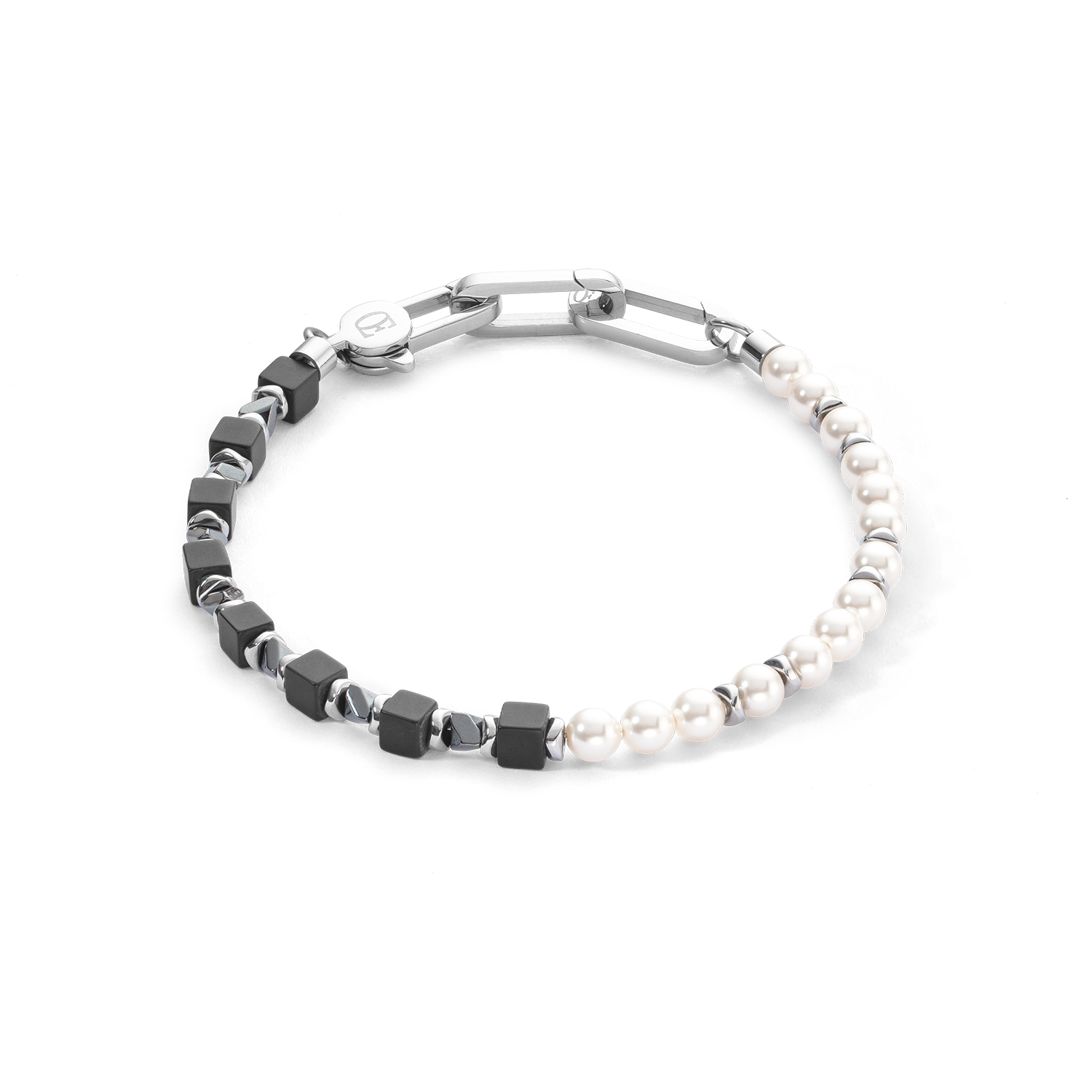 Bracelet Precious Fusion Pearls black