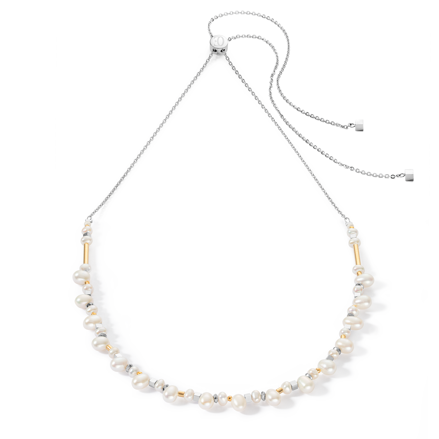 Dancing Freshwater Pearls Necklace Bicolor