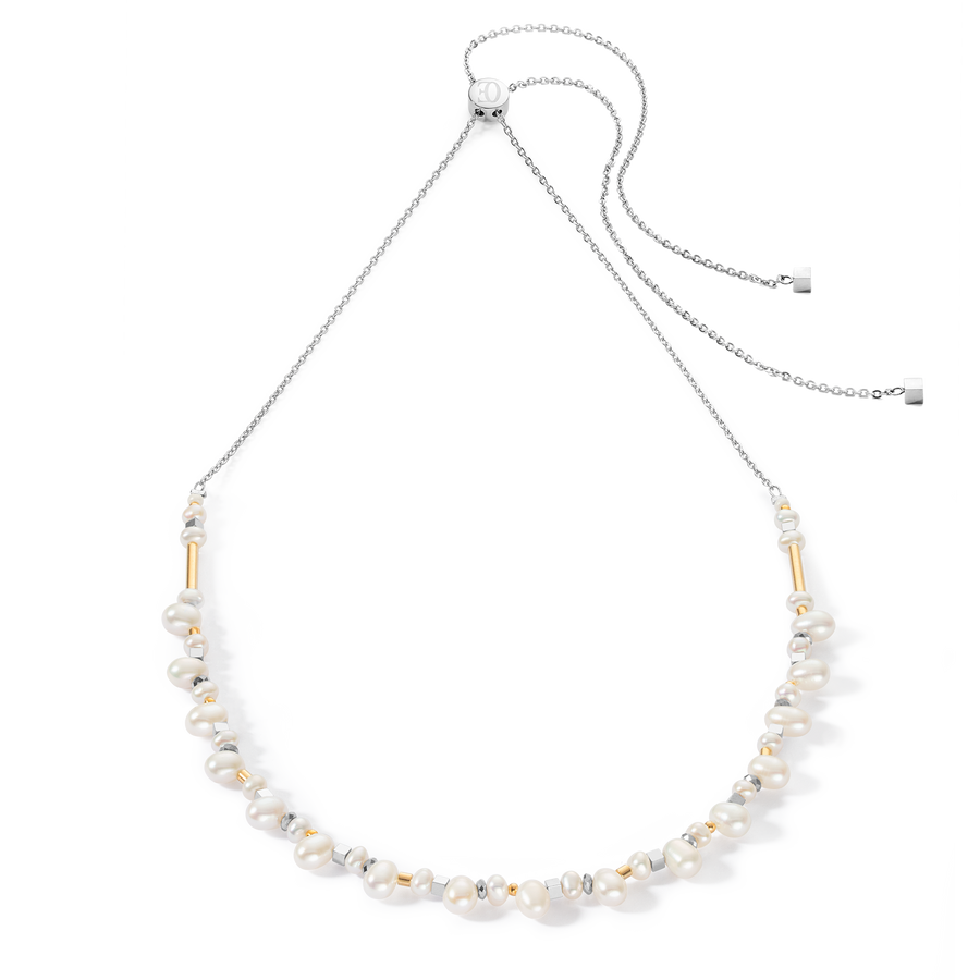 Dancing Freshwater Pearls Necklace Bicolor