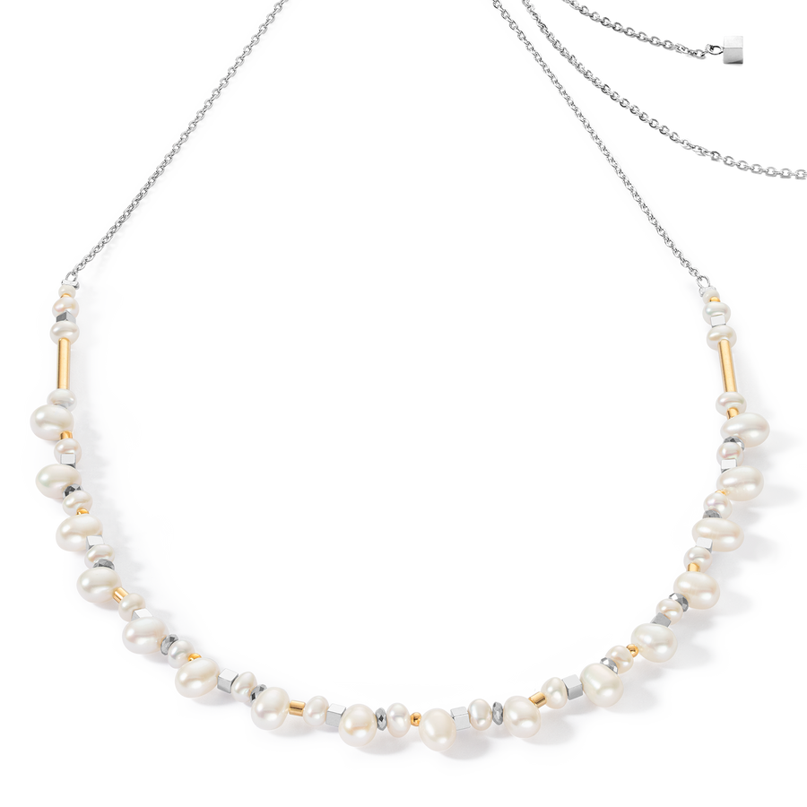 Dancing Freshwater Pearls Necklace Bicolor