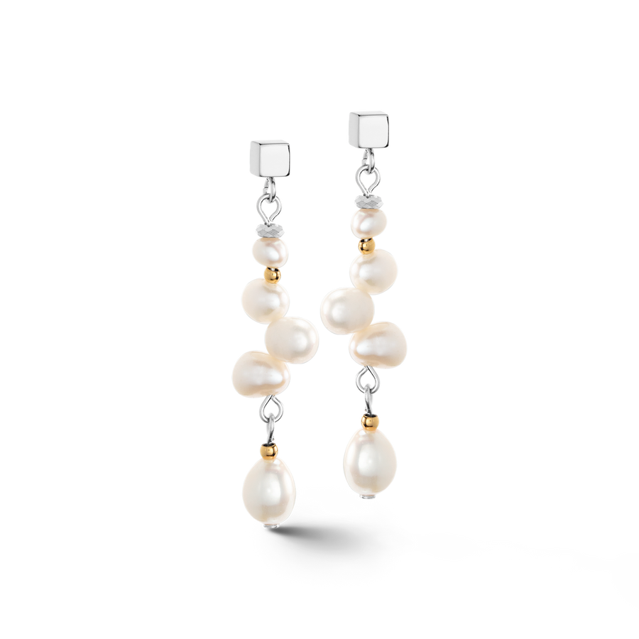 Dancing Freshwater Pearls Earrings Bicolor