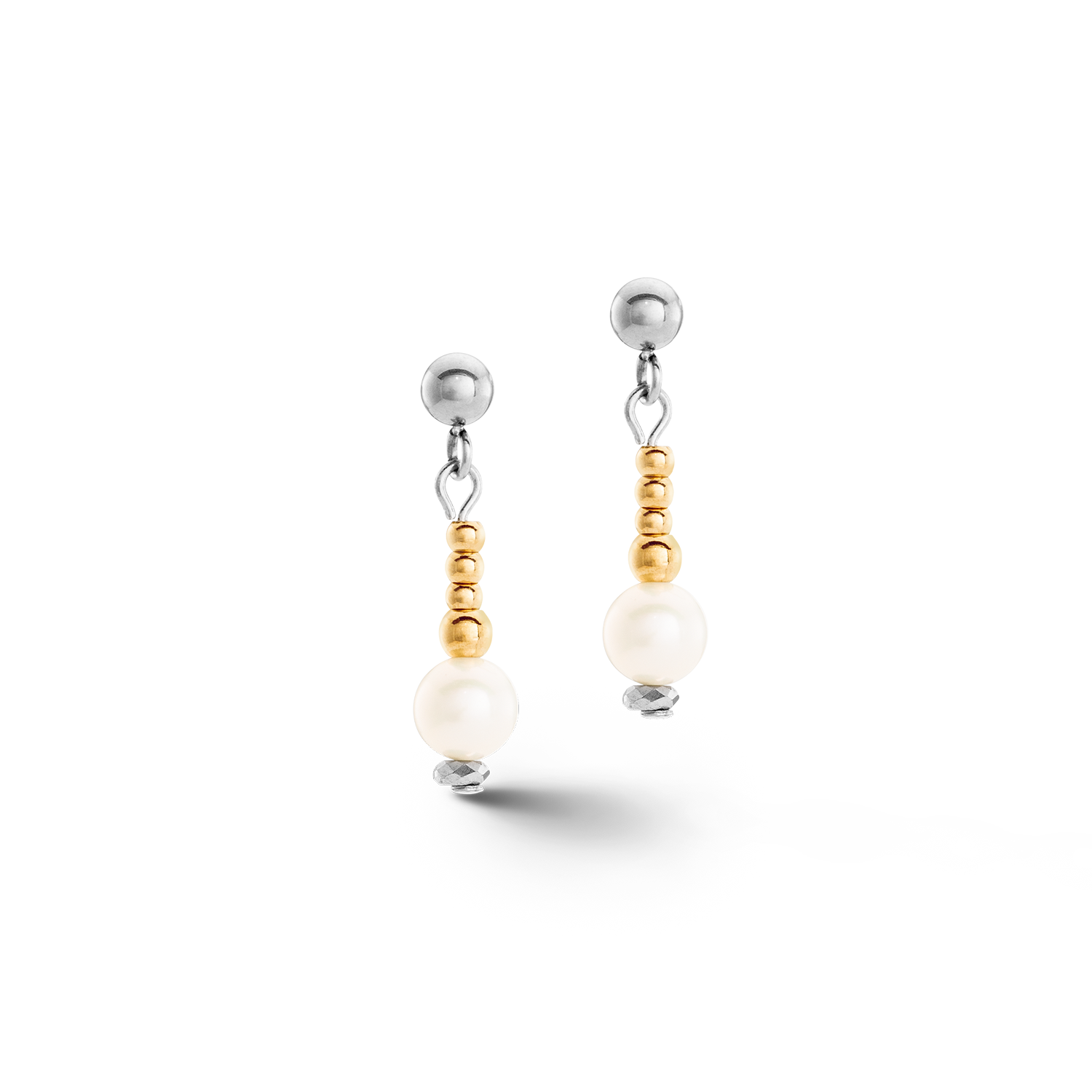 Earrings Classic Princess Freshwater Pearls Bicolour