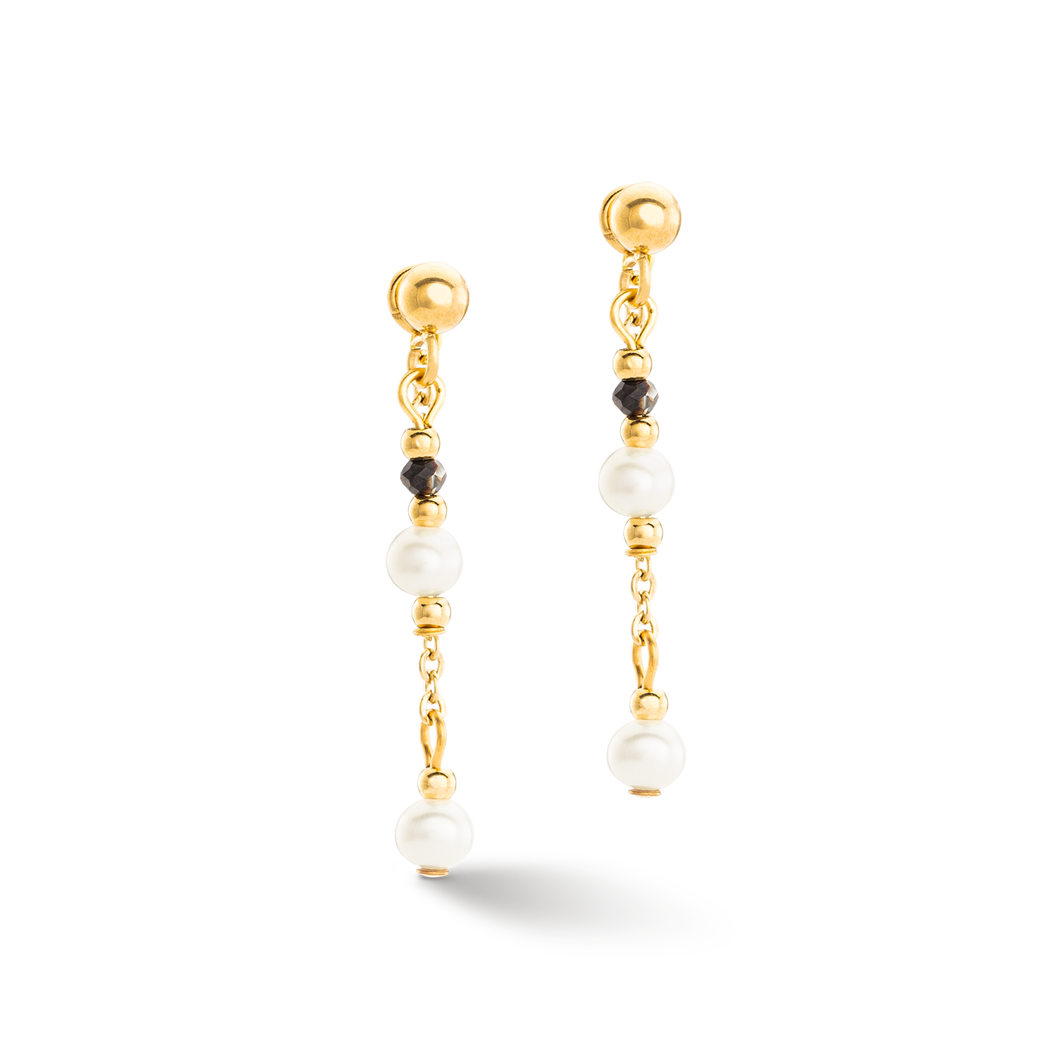 Earrings Modern Princess Freshwater Pearls gold