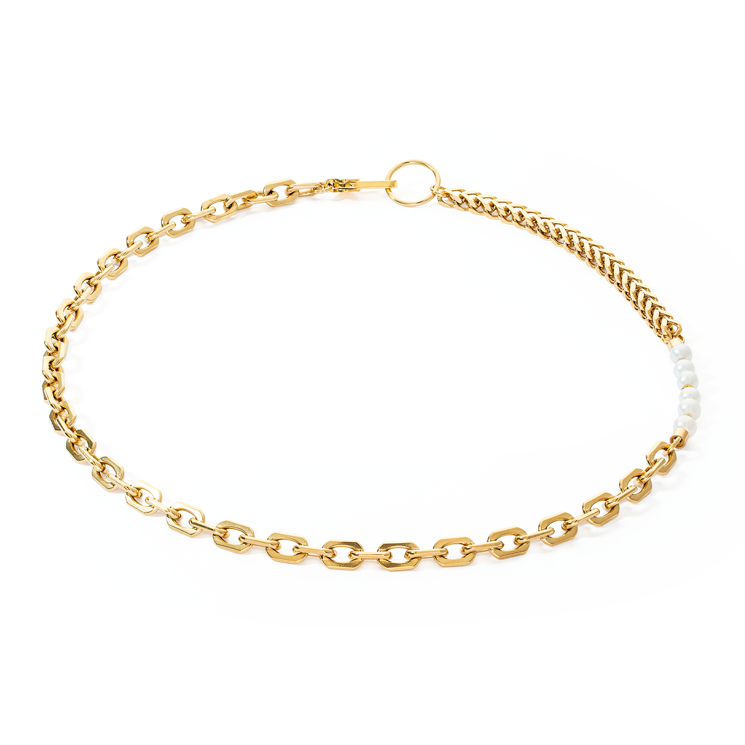 Necklace Shape Shifter Freshwater Pearls gold