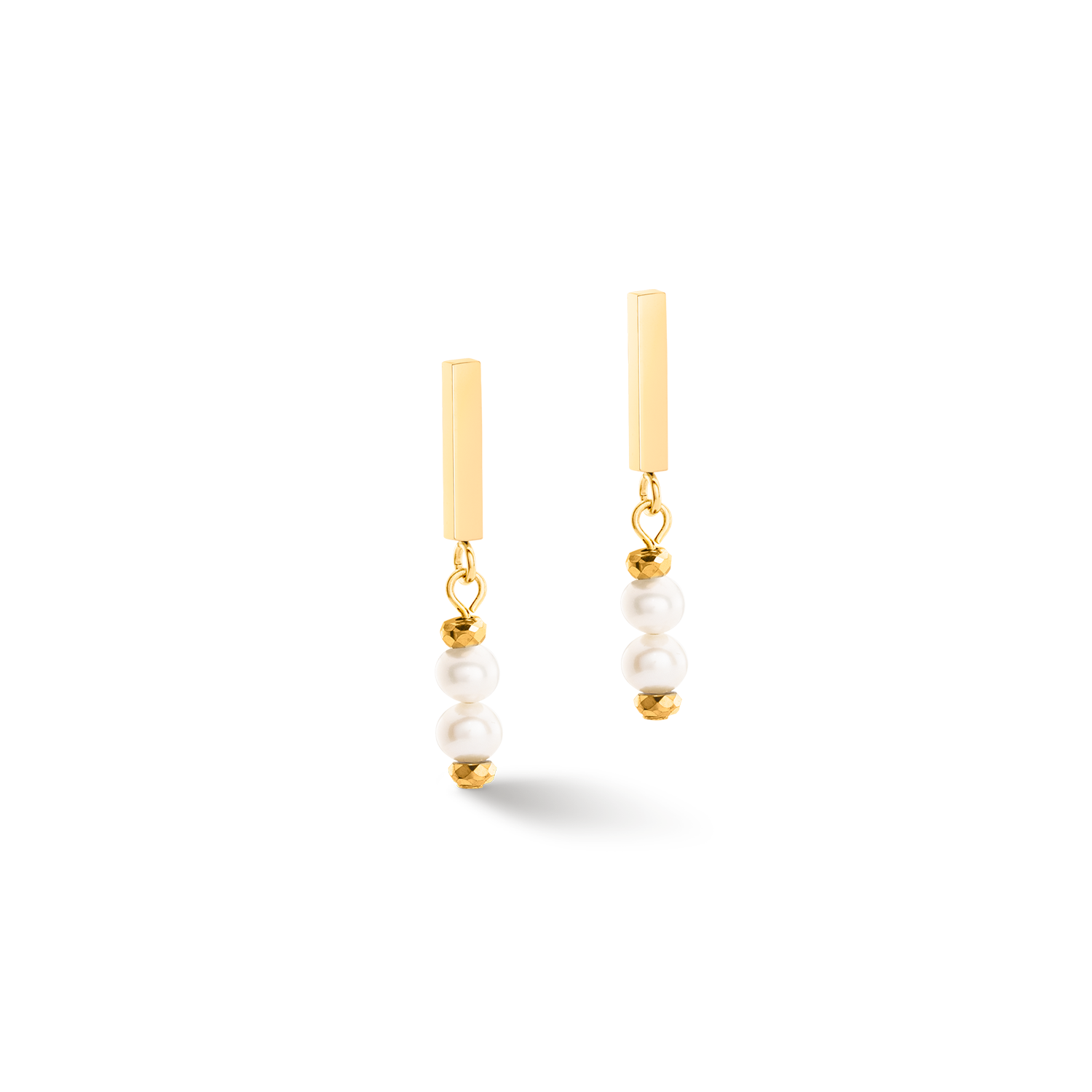 Earrings Shape Shifter Freshwater Pearls gold