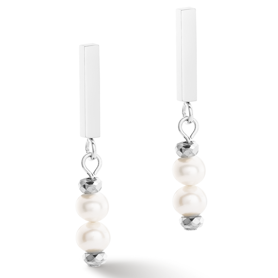 Earrings Shape Shifter Freshwater Pearls silver