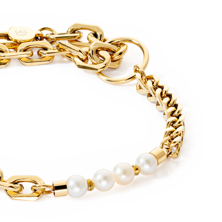 Bracelet Shape Shifter Freshwater Pearls gold