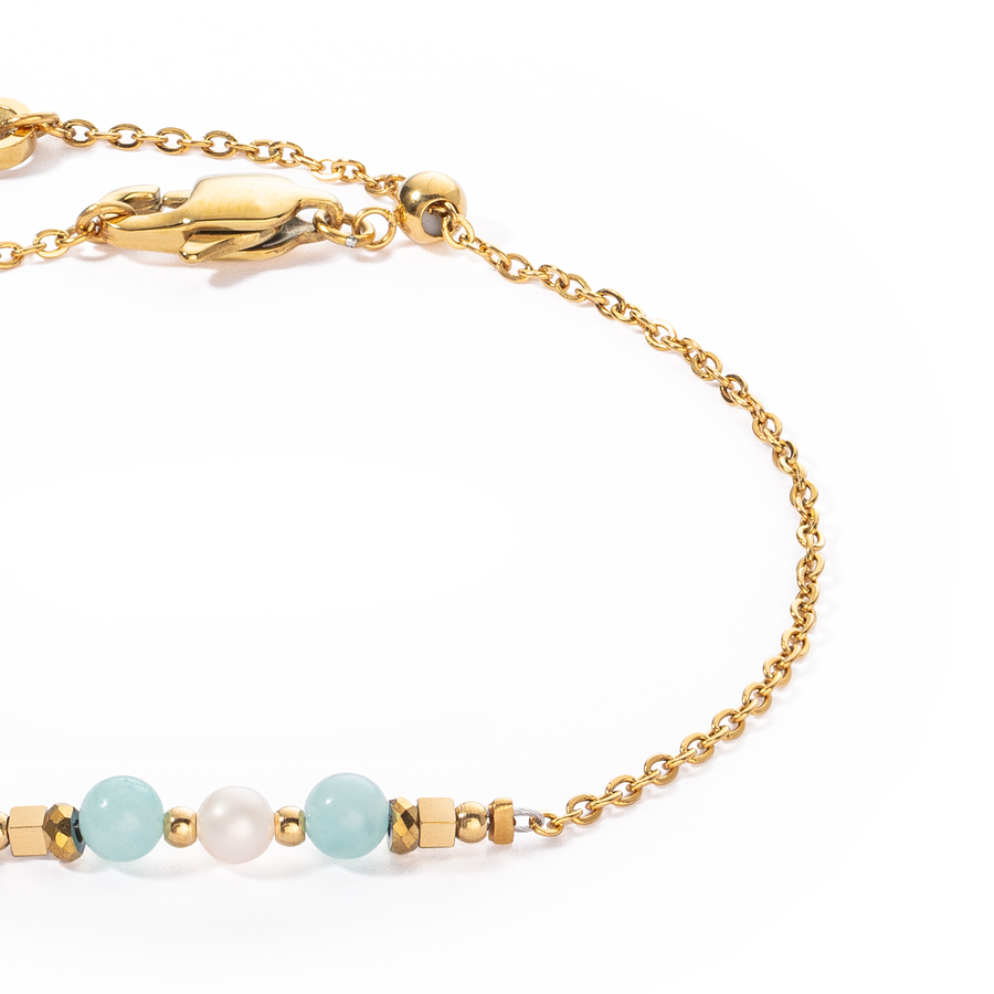 Bracelet Princess Pearls gold-green