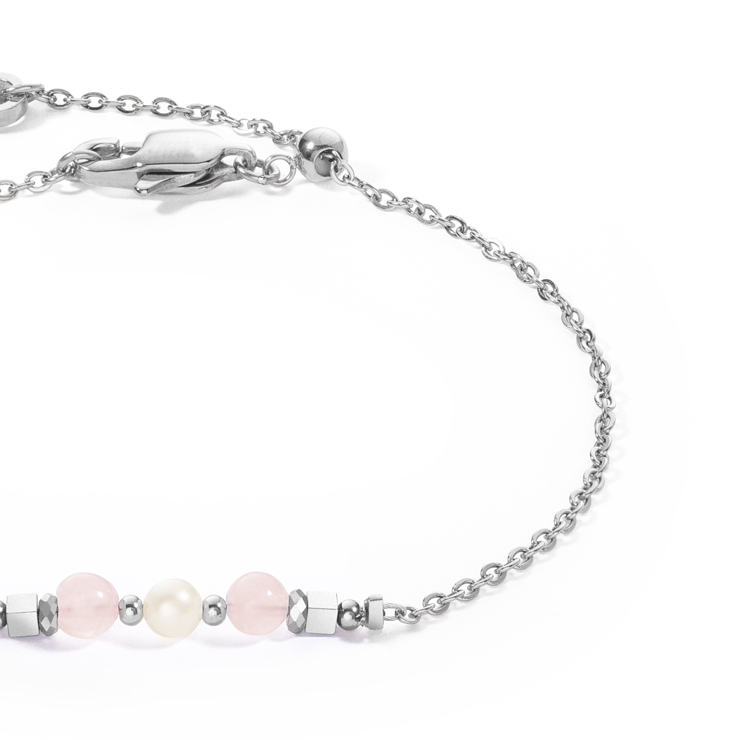 Bracelet Princess Pearls silver-pink