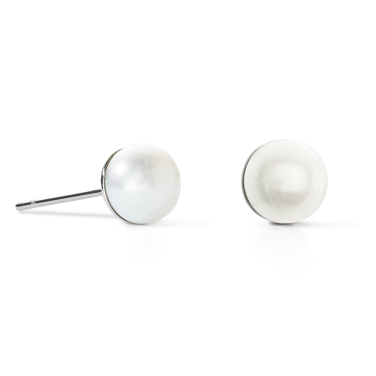 Earrings Classic Freshwater Pearl silver