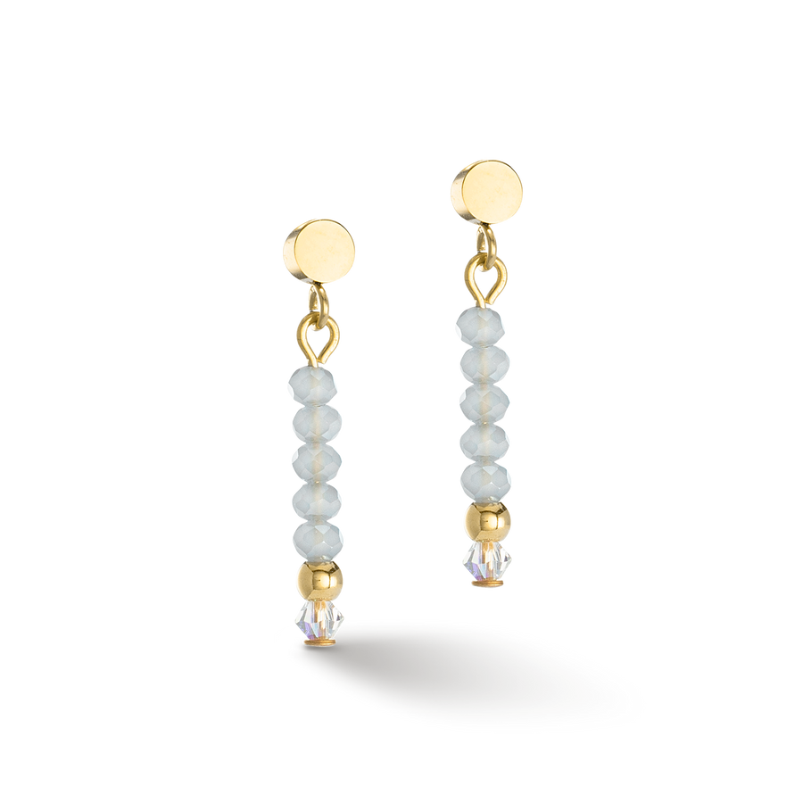 Earrings Little Twinkle gold-ice blue