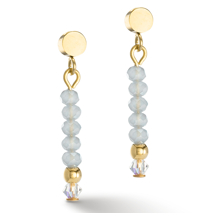 Earrings Little Twinkle gold-ice blue