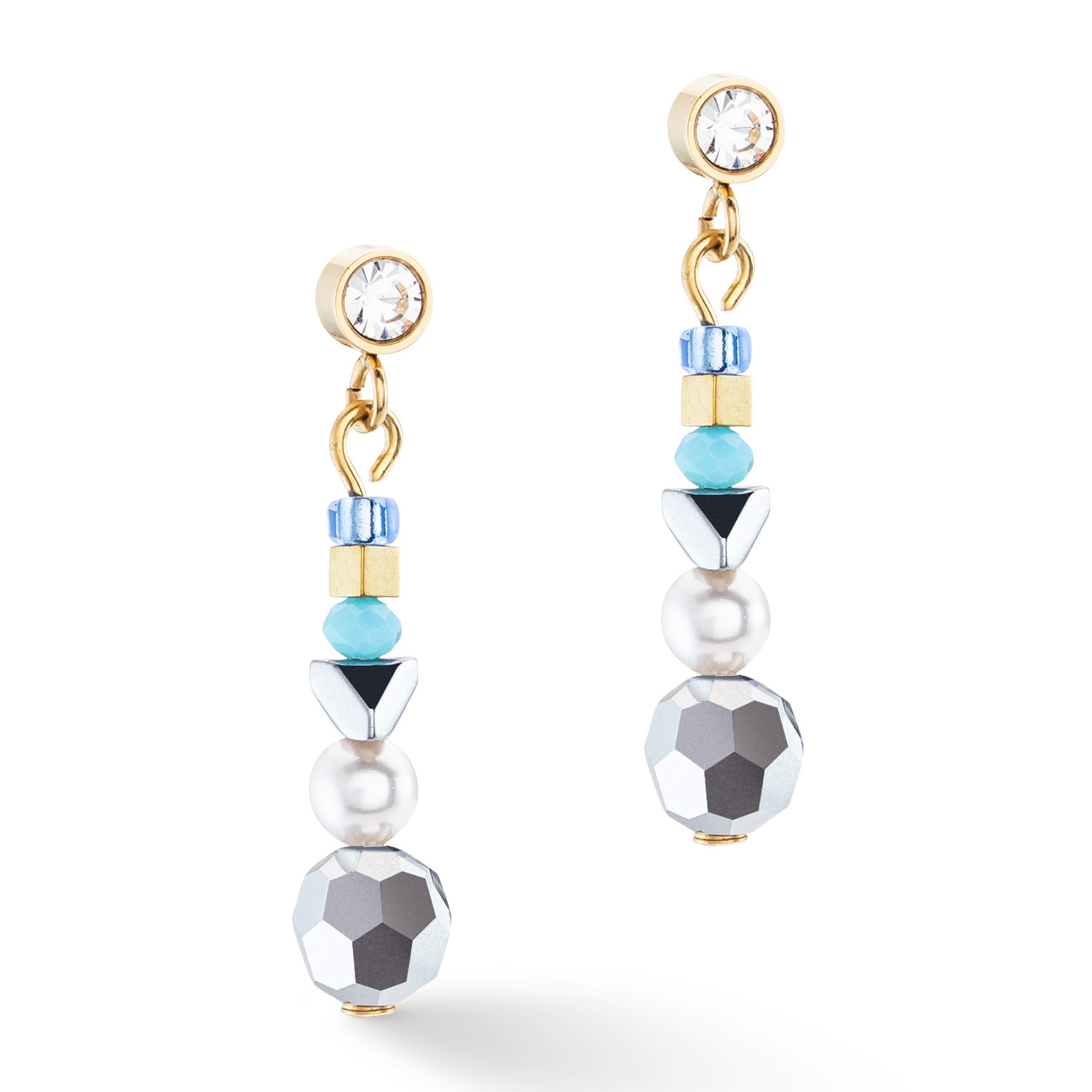 Earrings Ocean Vibes turquoise gold
