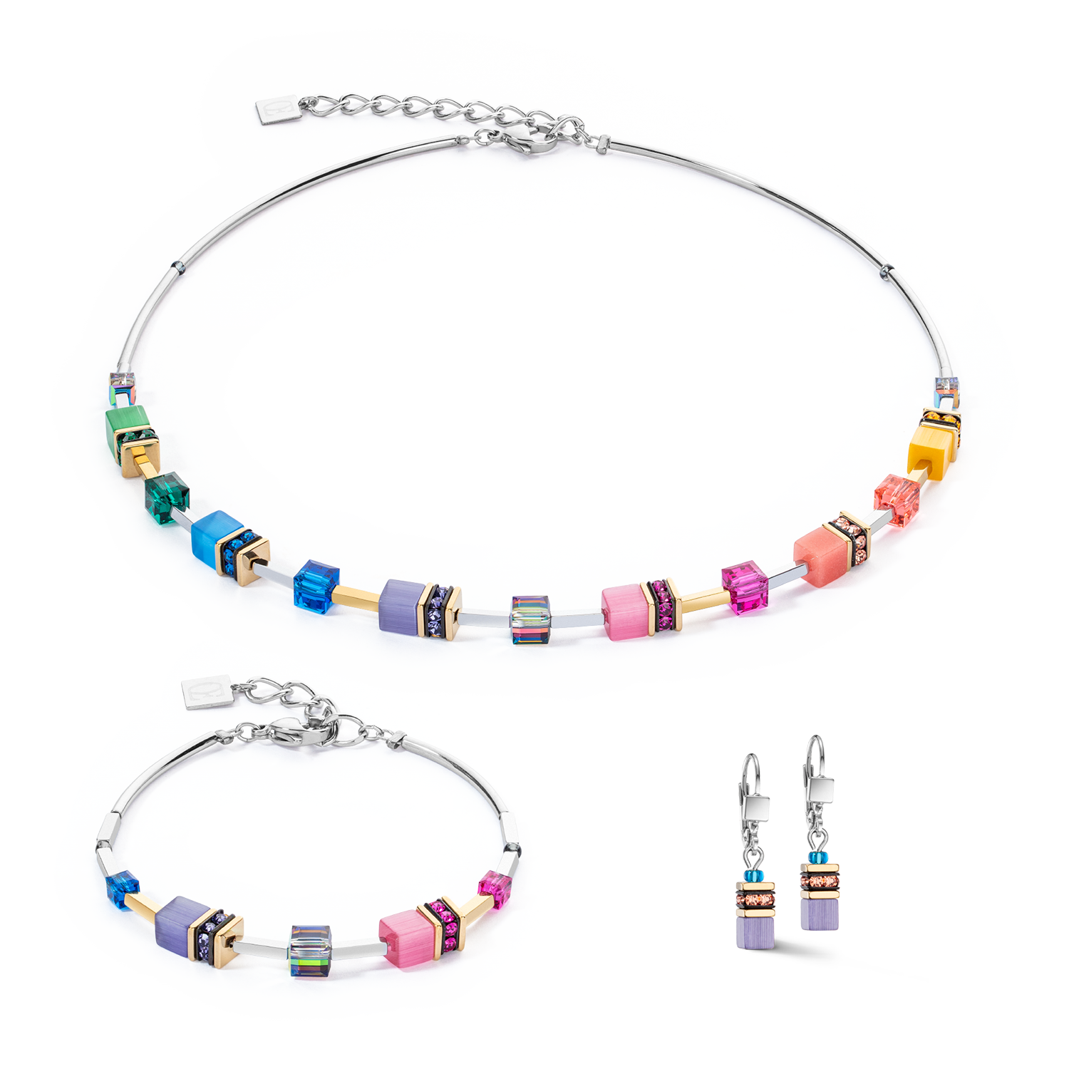 GeoCUBE® Iconic Lite Earrings Rainbow