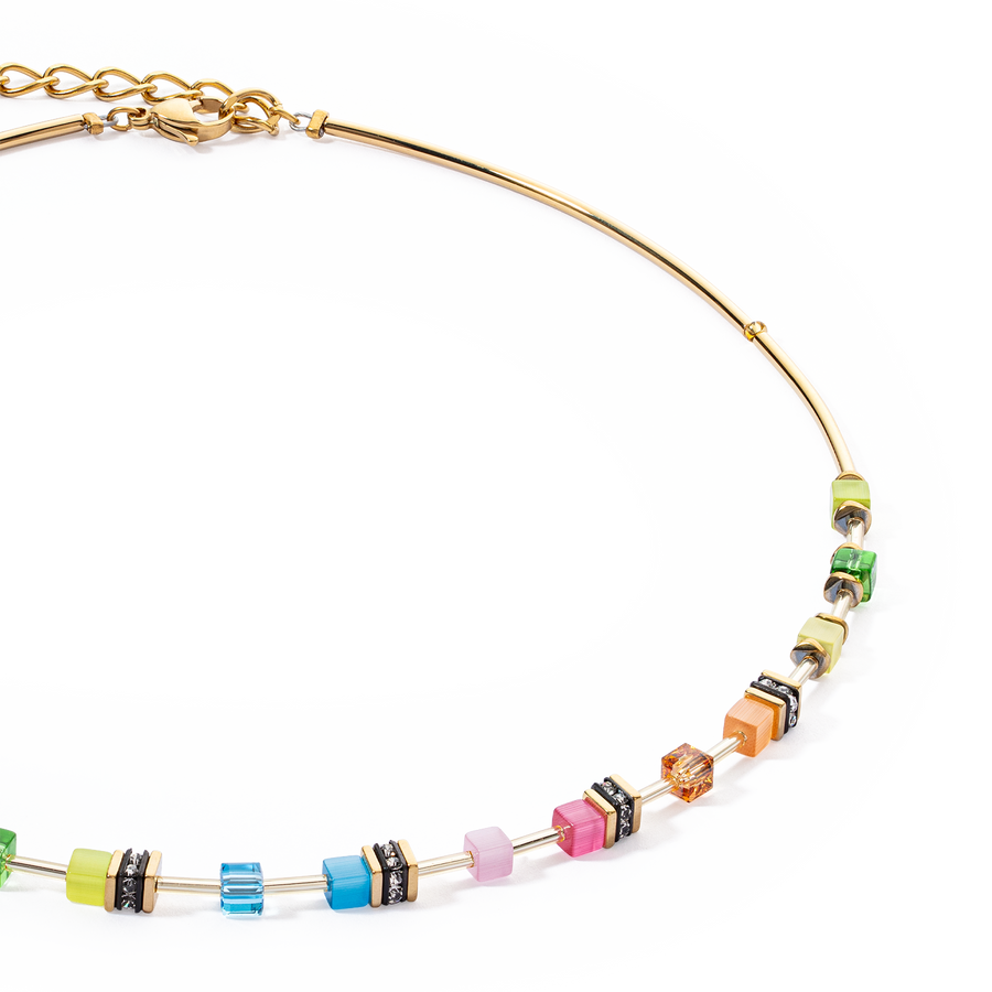 GeoCUBE® Lite Mini Necklace Rainbow