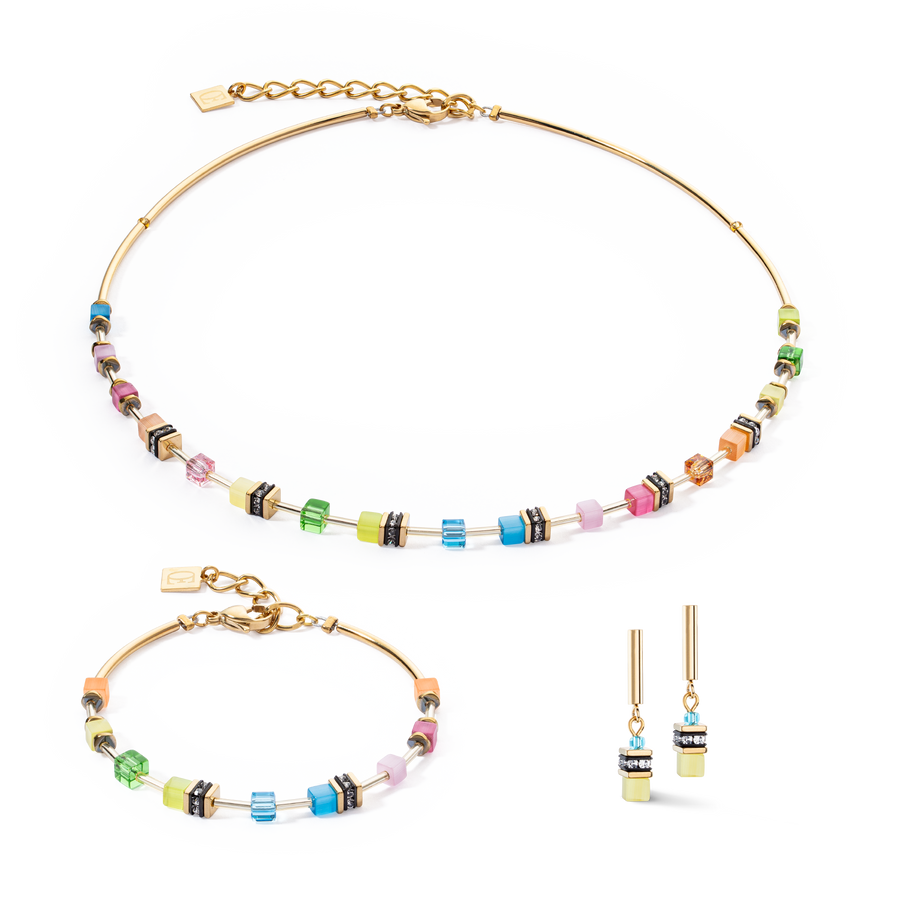 GeoCUBE® Lite Mini Necklace Rainbow