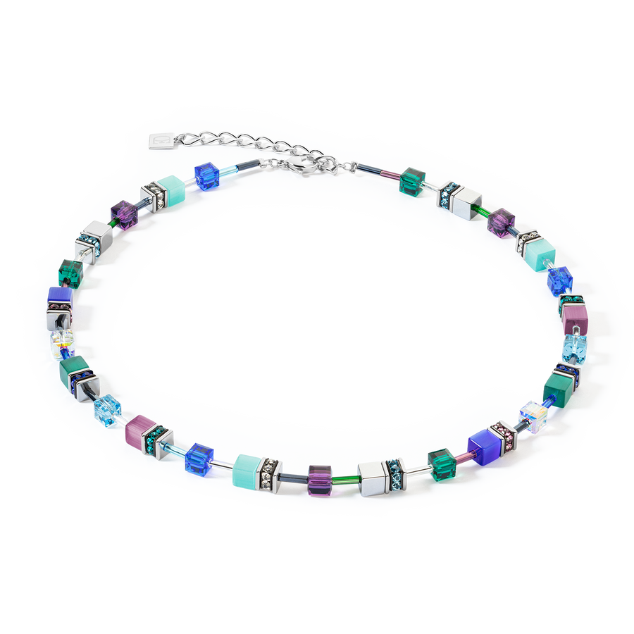 GeoCUBE® Iconic necklace turquoise lilac