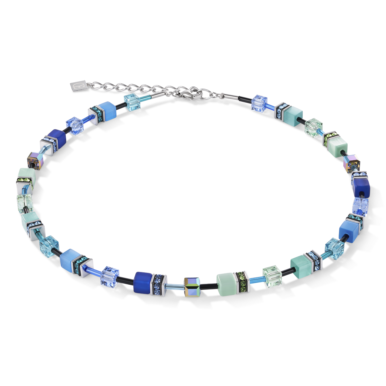 GeoCUBE® Necklace blue-green