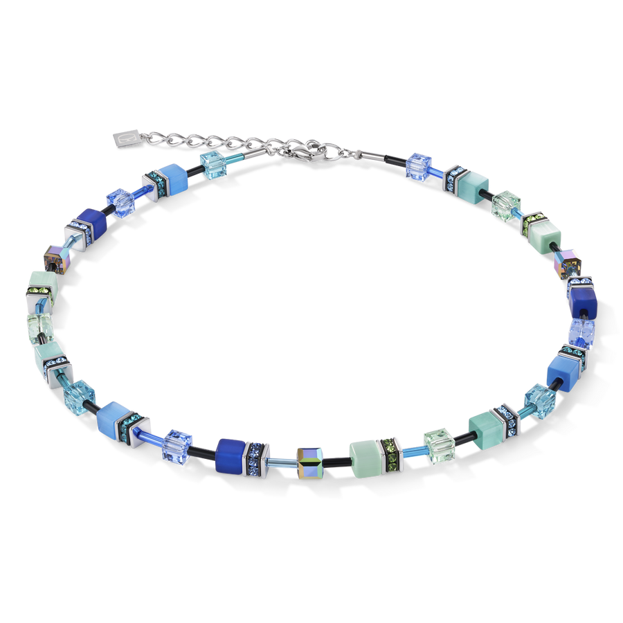 GeoCUBE® Necklace blue-green