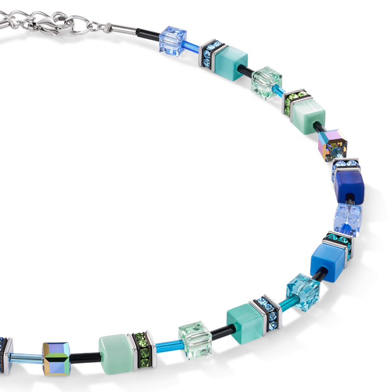 GeoCUBE® Necklace blue-green