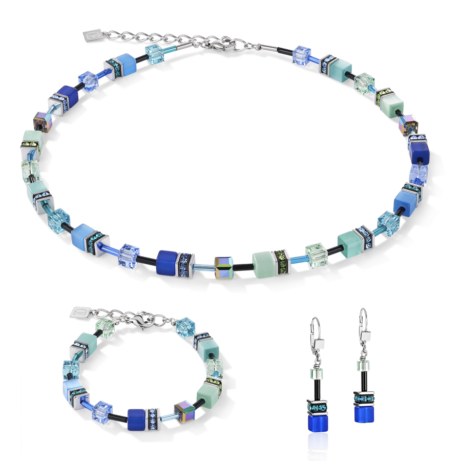 GeoCUBE® Necklace blue-green