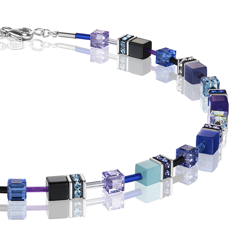 GeoCUBE® Necklace blue-purple