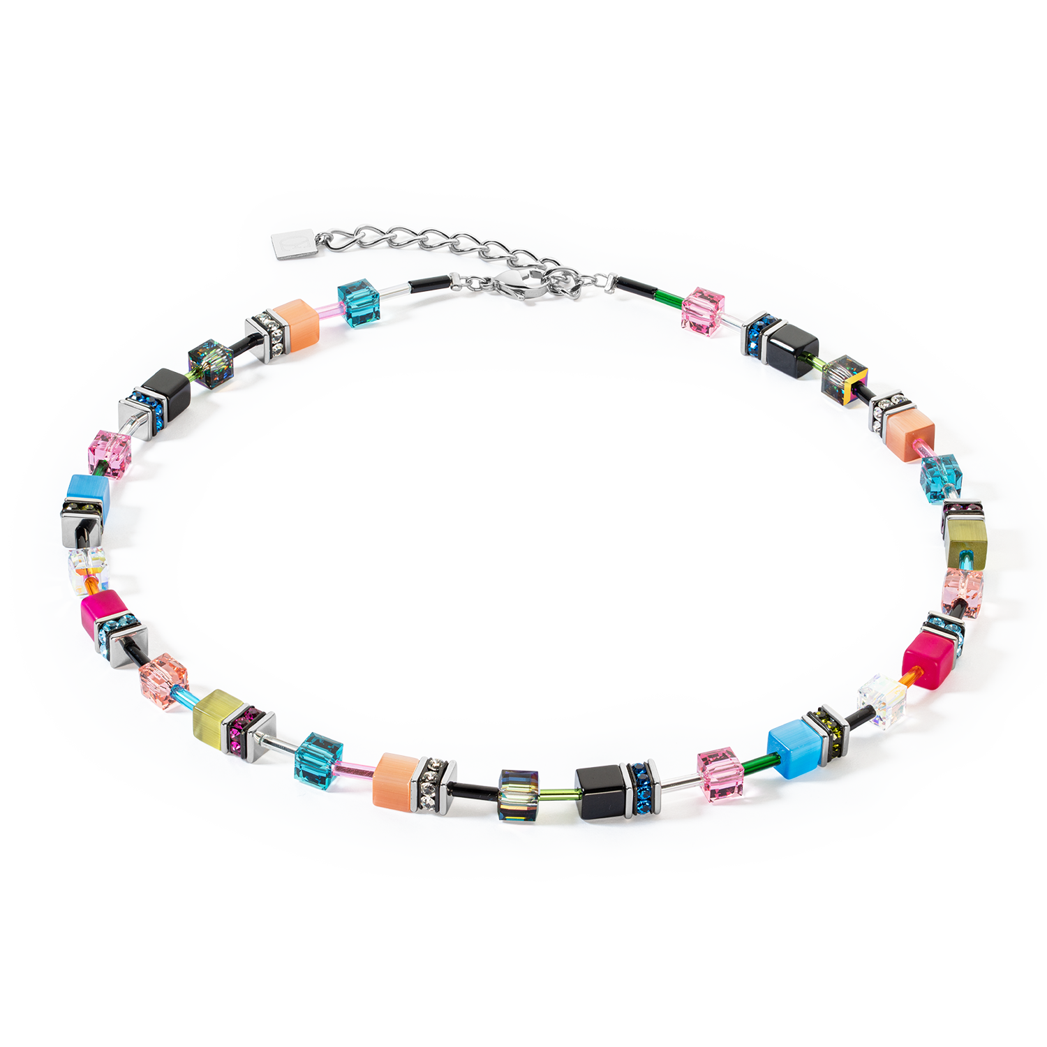 GeoCUBE® Iconic necklace Multicolour Fancy