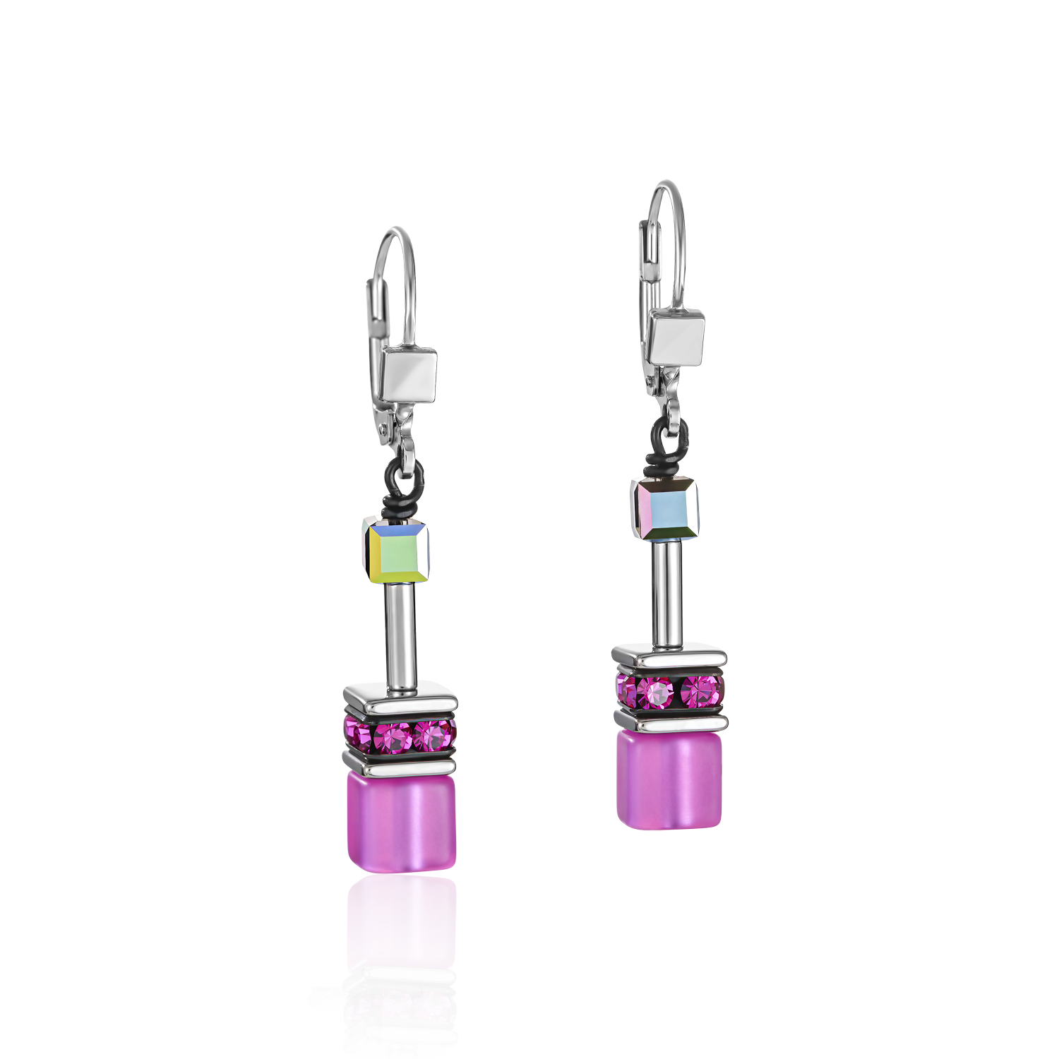 GeoCUBE® Earrings pink