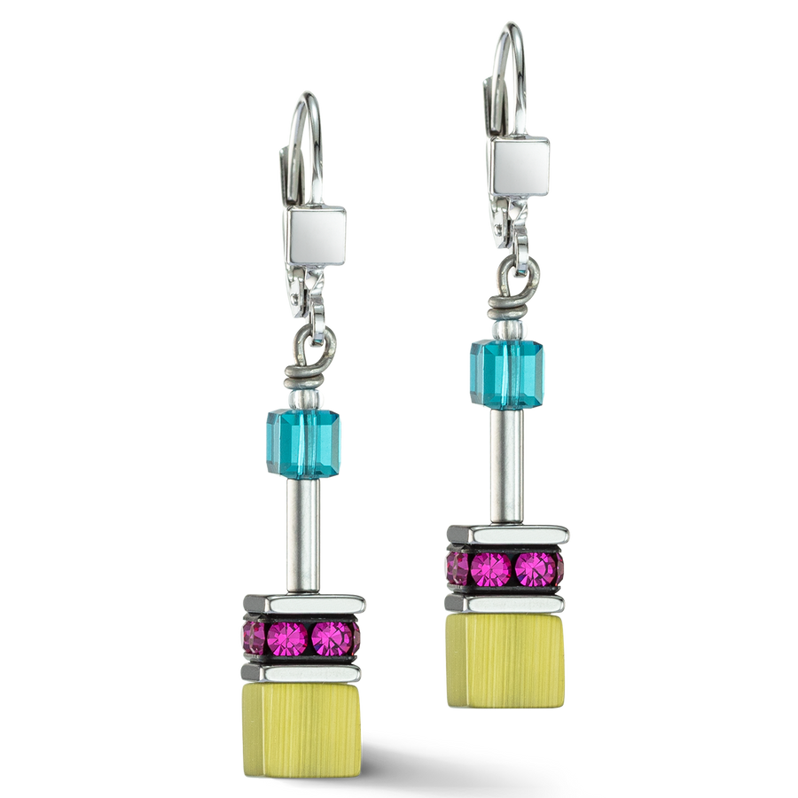 GeoCUBE® Iconic earrings Multicolour Fancy