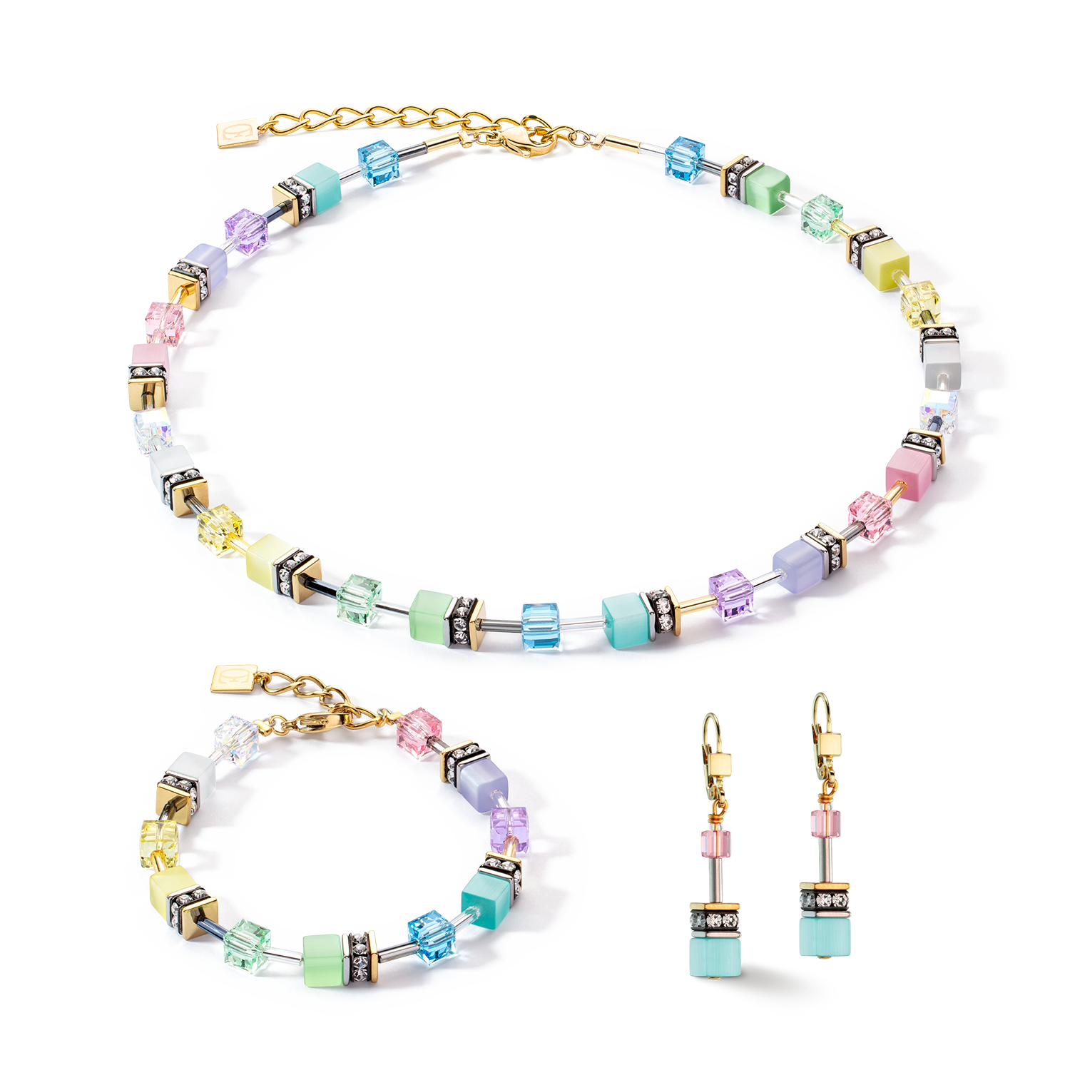 GeoCUBE® Iconic Gentle Multicolour earrings