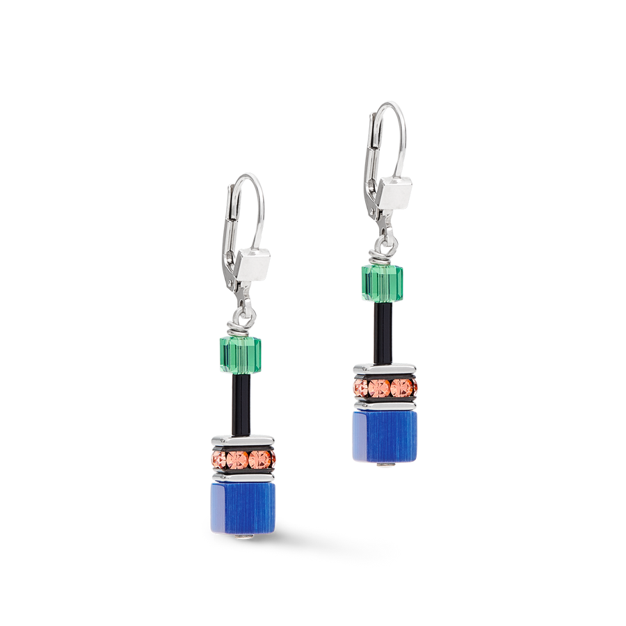 GeoCUBE® Earrings multicolour ethno