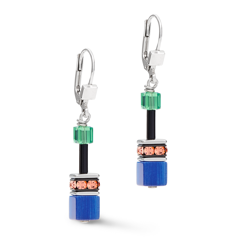 GeoCUBE® Earrings multicolour ethno
