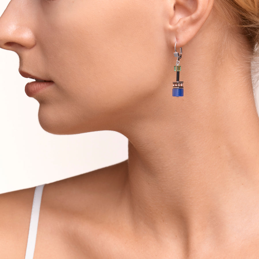 GeoCUBE® Earrings multicolour ethno