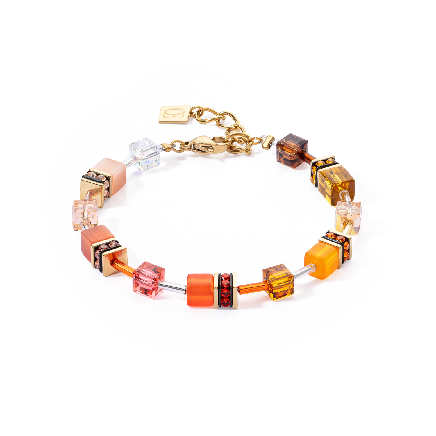 GeoCUBE® Iconic bracelet Sunset gold