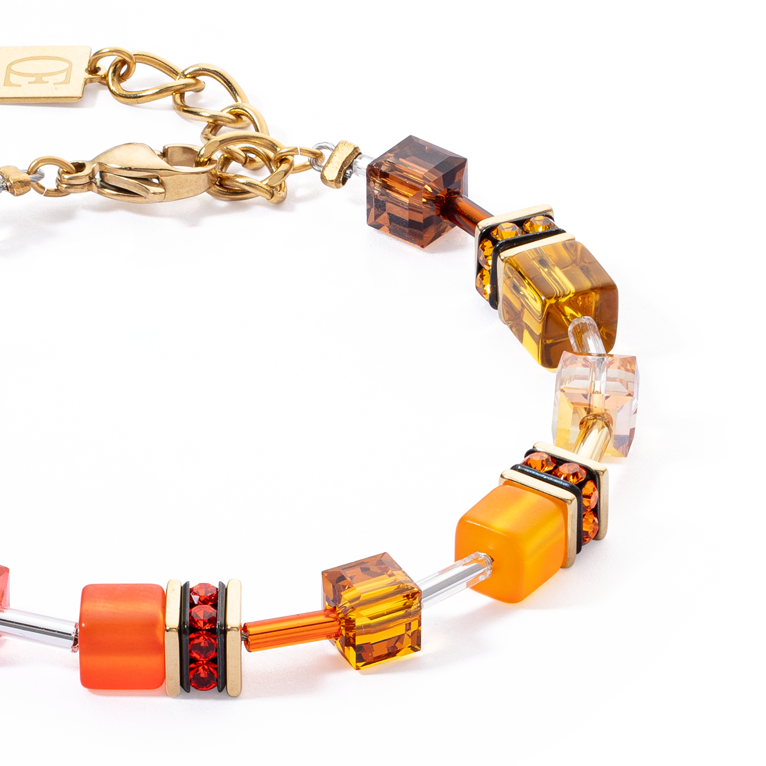 GeoCUBE® Iconic bracelet Sunset gold