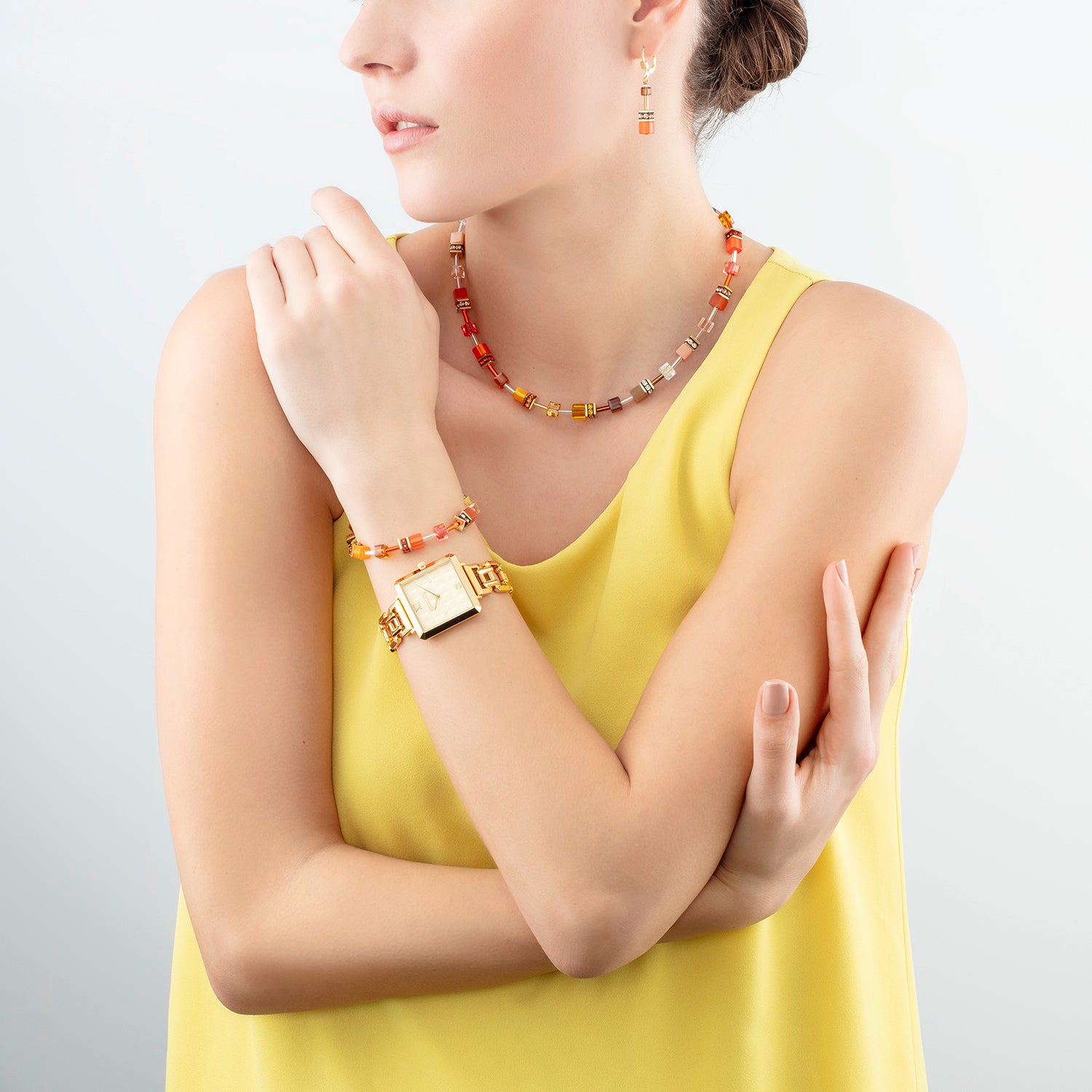 GeoCUBE® Iconic bracelet Sunset gold