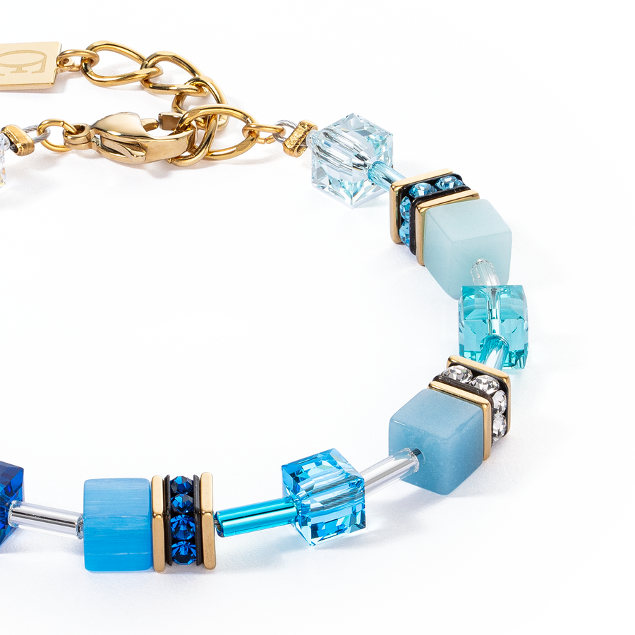 GeoCUBE® Iconic bracelet turquoise-yellow