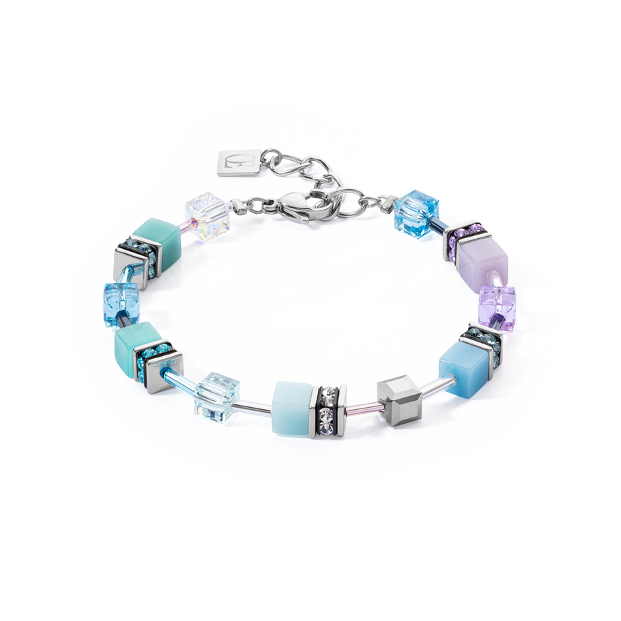 GeoCUBE® Iconic bracelet aqua-lilac