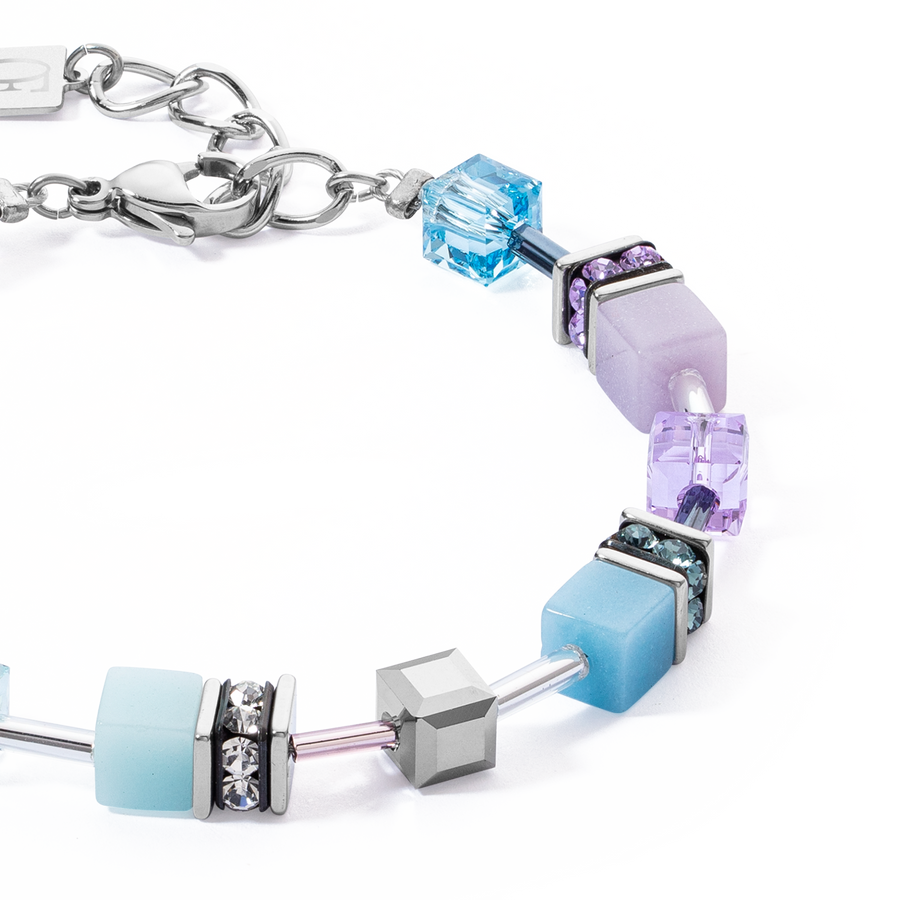 GeoCUBE® Iconic bracelet aqua-lilac