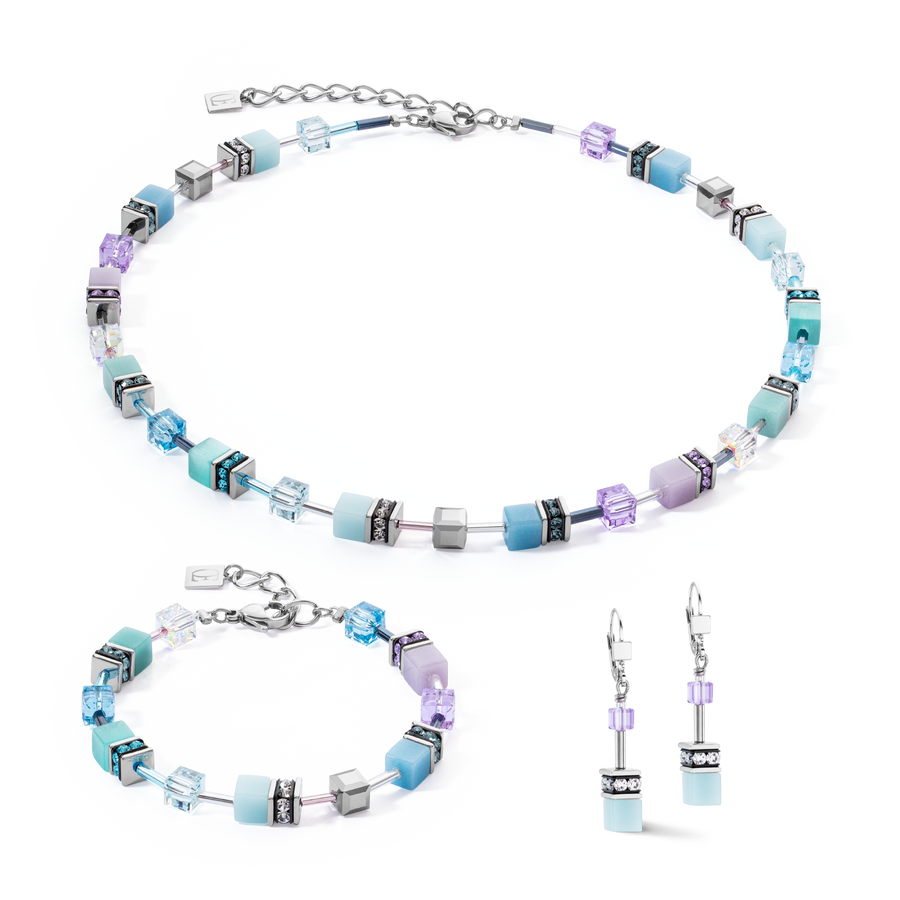 GeoCUBE® Iconic bracelet aqua-lilac
