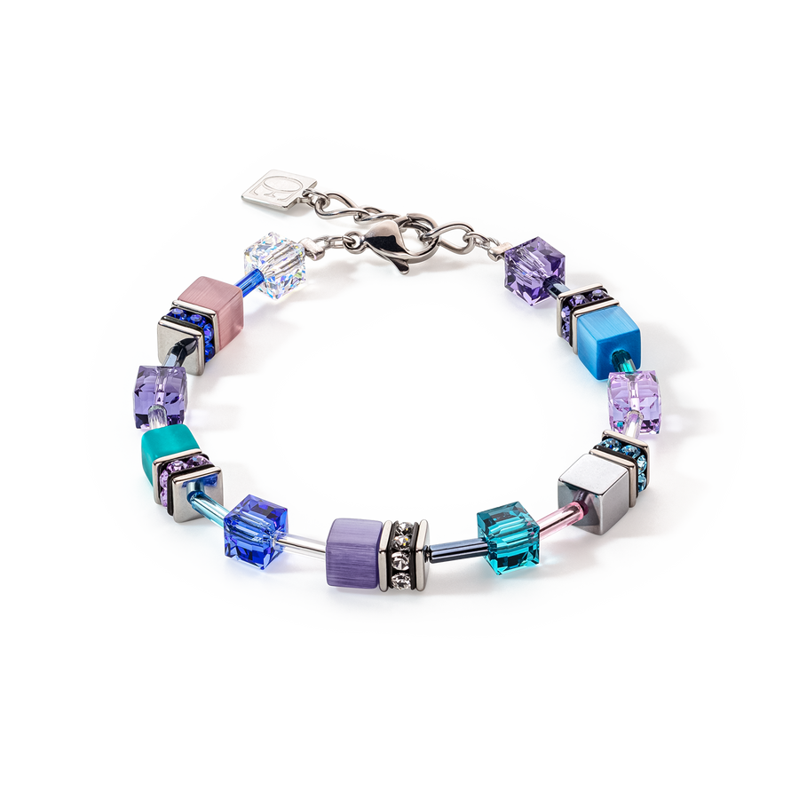 GeoCUBE® Iconic bracelet turquoise-purple