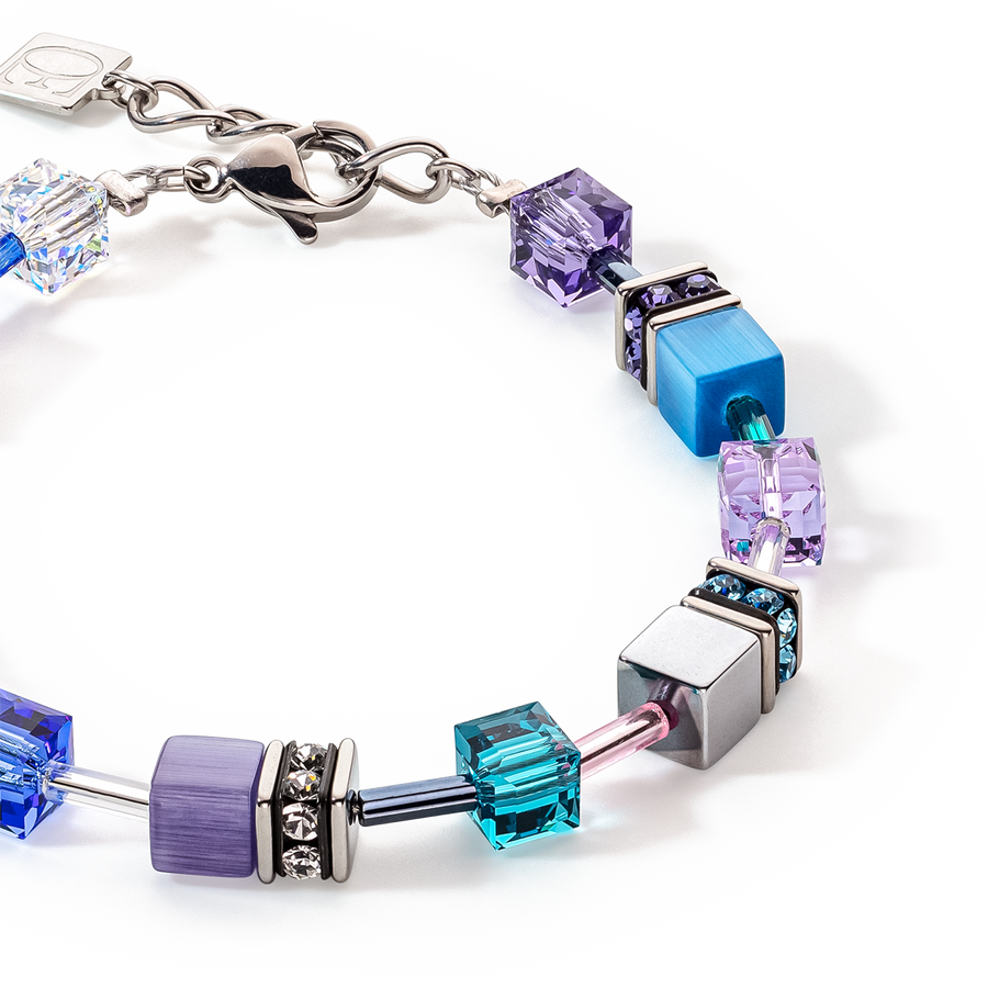 GeoCUBE® Iconic bracelet turquoise-purple