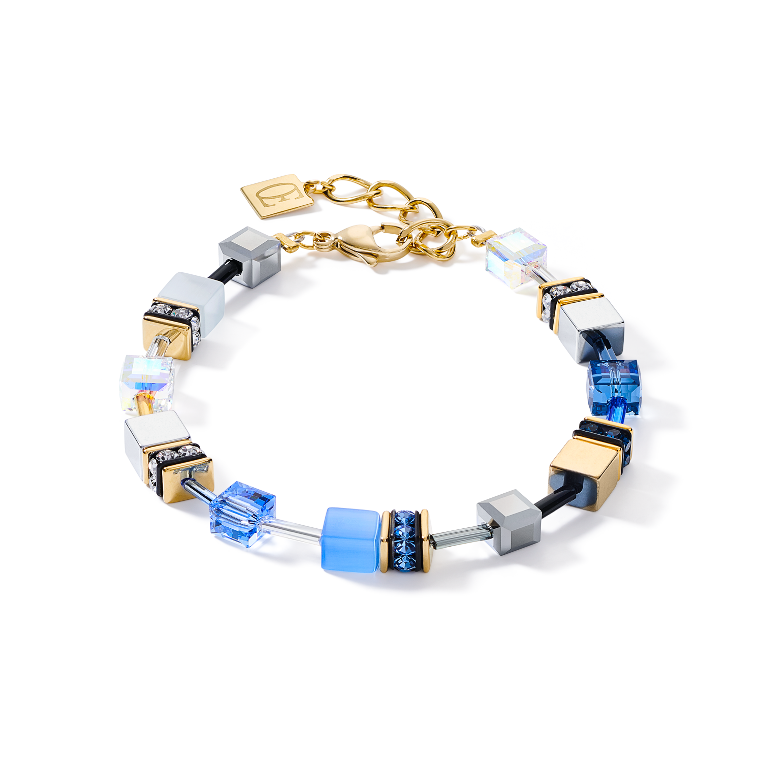 GeoCUBE® Bracelet blue-gold