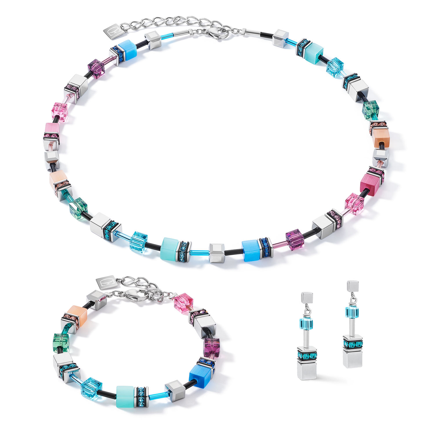 GeoCUBE® Bracelet multicolour fresh vintage