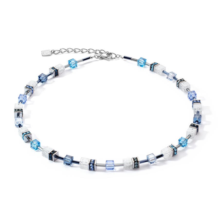 GeoCUBE® Iconic Nature necklace blue white