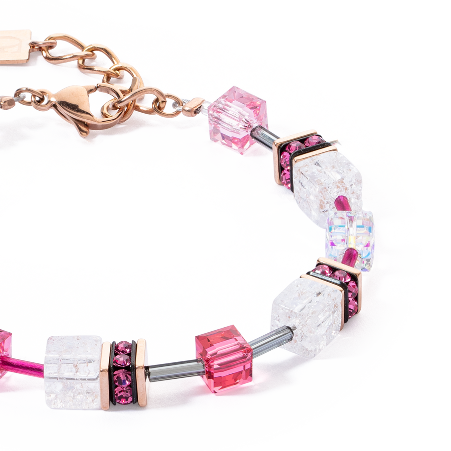 GeoCUBE® Iconic Nature bracelet pink white