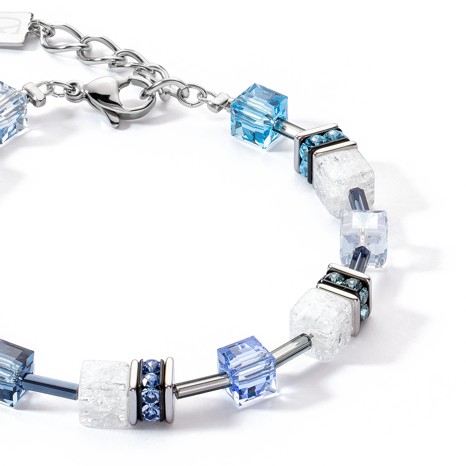 GeoCUBE® Iconic Nature bracelet blue white