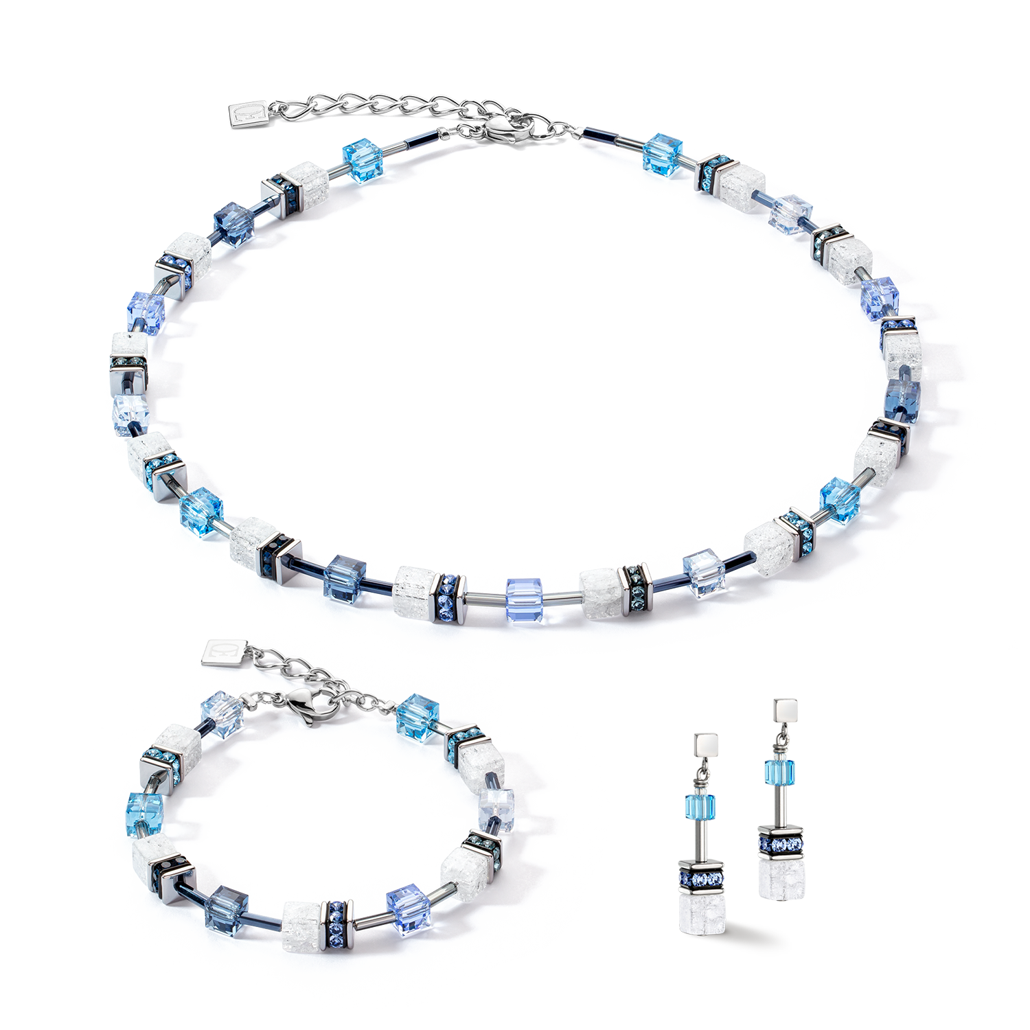 GeoCUBE® Iconic Nature bracelet blue white