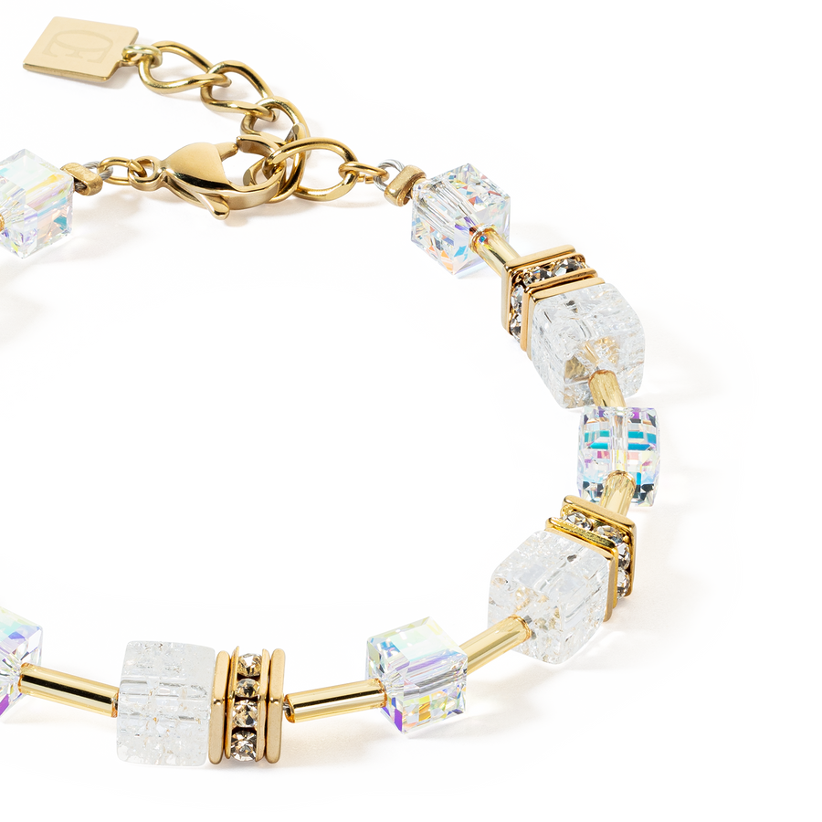 GeoCUBE® Iconic Nature bracelet gold white